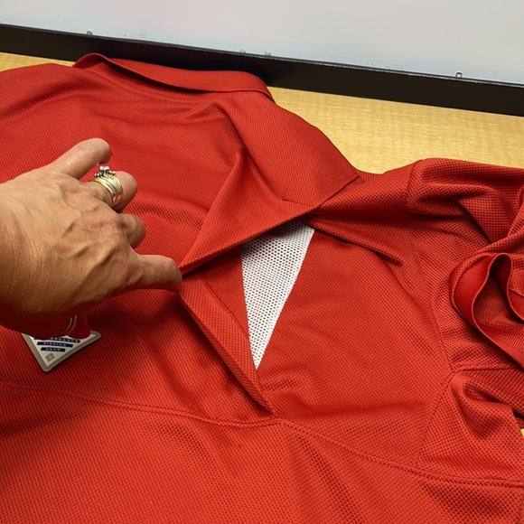 New Columbia PFG polo vented shirt orange sz L - Picture 8 of 8